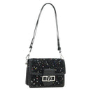 LOUIS VUITTON Daufine MINI Bag Tweed Black Silver M55491 LV Auth 189783SAM-1