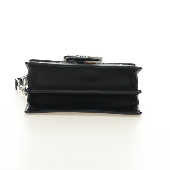 LOUIS VUITTON Daufine MINI Bag Tweed Black Silver M55491 LV Auth 189783SAM