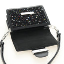 LOUIS VUITTON Daufine MINI Bag Tweed Black Silver M55491 LV Auth 189783SAM-9
