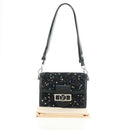 LOUIS VUITTON Daufine MINI Bag Tweed Black Silver M55491 LV Auth 189783SAM-12