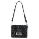 LOUIS VUITTON Daufine MINI Bag Tweed Black Silver M55491 LV Auth 189783SAM-13