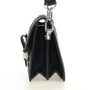 LOUIS VUITTON Daufine MINI Bag Tweed Black Silver M55491 LV Auth 189783SAM-3