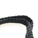 Miu Miu Tote Bag Raffia Black Silver Auth 189784SM-9