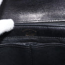 GUCCI Shoulder Bag Leather Black Gold Auth 189787A-15