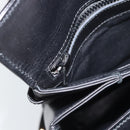 GUCCI Shoulder Bag Leather Black Gold Auth 189787A-21