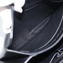 GUCCI Shoulder Bag Leather Black Gold Auth 189787A-23