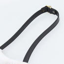 GUCCI Shoulder Bag Leather Black Gold Auth 189787A-8