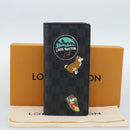 LOUIS VUITTON Damier Graphite Porte Feuille Brother Long Wallet LV Auth 189789M-12