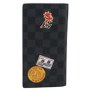 LOUIS VUITTON Damier Graphite Porte Feuille Brother Long Wallet LV Auth 189789M-2