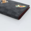 LOUIS VUITTON Damier Graphite Porte Feuille Brother Long Wallet LV Auth 189789M-14