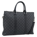LOUIS VUITTON Damier Graphite Anton Briefcase N40024 LV Auth 189790V-1