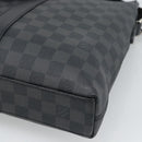 LOUIS VUITTON Damier Graphite Anton Briefcase N40024 LV Auth 189790V-17