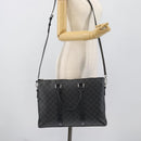 LOUIS VUITTON Damier Graphite Anton Briefcase N40024 LV Auth 189790V-27