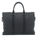 LOUIS VUITTON Damier Graphite Anton Briefcase N40024 LV Auth 189790V-2