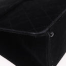 CHANEL Matelasse Chain Shoulder Bag Velor Black CC Auth 189792A-10