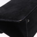 CHANEL Matelasse Chain Shoulder Bag Velor Black CC Auth 189792A-12
