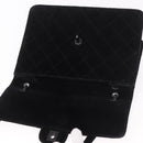 CHANEL Matelasse Chain Shoulder Bag Velor Black CC Auth 189792A-15