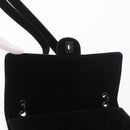CHANEL Matelasse Chain Shoulder Bag Velor Black CC Auth 189792A-16