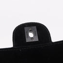 CHANEL Matelasse Chain Shoulder Bag Velor Black CC Auth 189792A-18