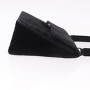 CHANEL Matelasse Chain Shoulder Bag Velor Black CC Auth 189792A-4