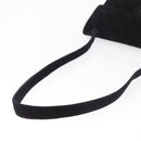 CHANEL Matelasse Chain Shoulder Bag Velor Black CC Auth 189792A-7