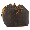 LOUIS VUITTON Monogram Petit Noe Shoulder Bag M42226 LV Auth 189793A-1