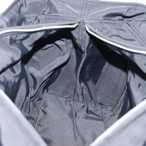 HERMES Acape Luco PM Hand Bag Nylon Black Auth 189796