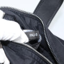 HERMES Acape Luco PM Hand Bag Nylon Black Auth 189796-20