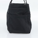 HERMES Acape Luco PM Hand Bag Nylon Black Auth 189796-4