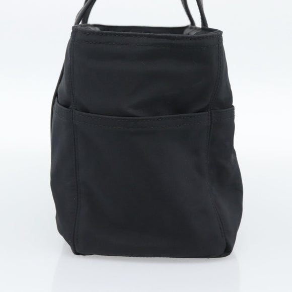 HERMES Acape Luco PM Hand Bag Nylon Black Auth 189796