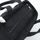 HERMES Acape Luco PM Hand Bag Nylon Black Auth 189796-6