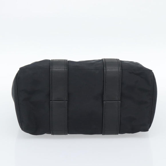 HERMES Acape Luco PM Hand Bag Nylon Black Auth 189796