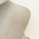 Christian Dior Bobby Shoulder Bag Leather White Gold Auth 189798M-22