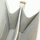 Christian Dior Bobby Shoulder Bag Leather White Gold Auth 189798M-26