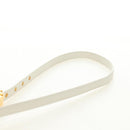 Christian Dior Bobby Shoulder Bag Leather White Gold Auth 189798M-14