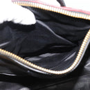 Miu Miu Hand Bag Leather 2way Red Gold Auth 189800A-28