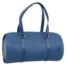 LOUIS VUITTON Epi Soufflot Hand Bag Blue M52225 LV Auth 189801A-1