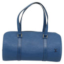 LOUIS VUITTON Epi Soufflot Hand Bag Blue M52225 LV Auth 189801A-13