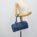 LOUIS VUITTON Epi Soufflot Hand Bag Blue M52225 LV Auth 189801A-21