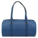 LOUIS VUITTON Epi Soufflot Hand Bag Blue M52225 LV Auth 189801A-2