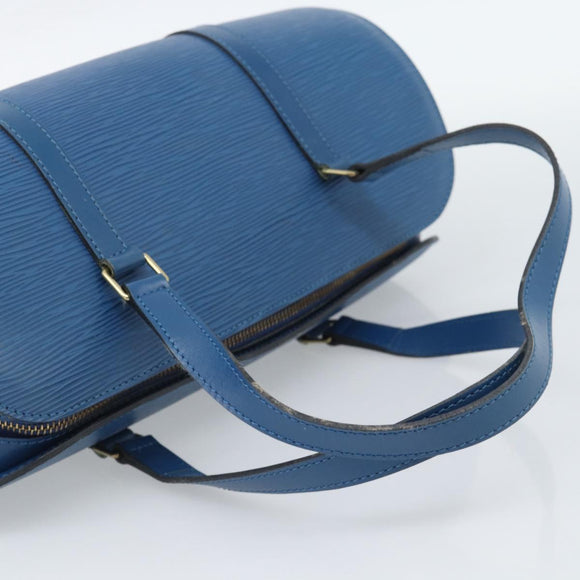 LOUIS VUITTON Epi Soufflot Hand Bag Blue M52225 LV Auth 189801A