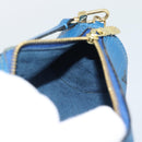 LOUIS VUITTON Epi Soufflot Pouch Blue LV Auth 189802-19