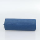 LOUIS VUITTON Epi Soufflot Pouch Blue LV Auth 189802-5