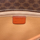 CELINE Macadam Canvas Shoulder Bag PVC Leather Brown Gold Auth 189803-19