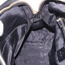 GUCCI Bamboo Hand Bag PVC Canvas 2way Black Gold Auth 189804A-23