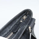 GUCCI GG Canvas Guccissima Shoulder Bag Leather Black Gold 201446 Auth 189806-10