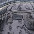 GUCCI GG Canvas Guccissima Shoulder Bag Leather Black Gold 201446 Auth 189806-17