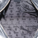 GUCCI GG Canvas Guccissima Shoulder Bag Leather Black Gold 201446 Auth 189806-11