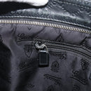 GUCCI GG Canvas Guccissima Shoulder Bag Leather Black Gold 201446 Auth 189806-20
