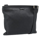 GUCCI GG Canvas Guccissima Shoulder Bag Leather Black Gold 201446 Auth 189806-1